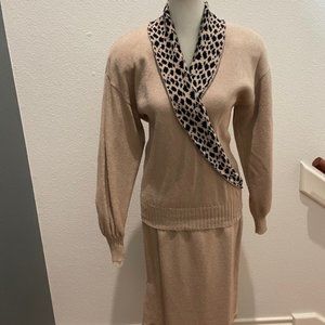 Vintage Mike Korwin Knit Suit/Skirt Set